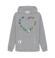 Light Heather Fitness Heart Cotton Hoodie