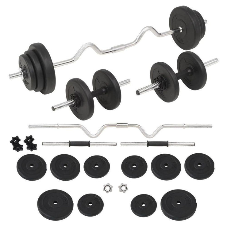 30 kg Barbell and Dumbbell Set - UK Home Gym Equipment 