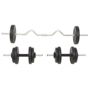 30 kg Barbell and Dumbbell Set - UK Home Gym Equipment 