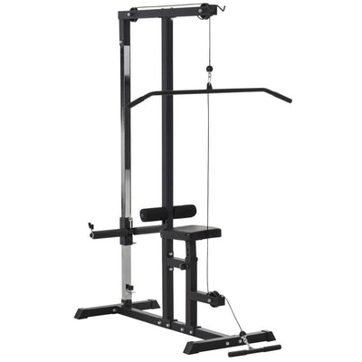 Adjustable Exercise Pulldown Machine Power Tower – HOMCOM - UK Home Gym Equipment 