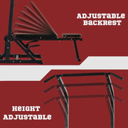 Adjustable Foldable Dip Stand and Multi-Function Fitness Station – HOMCOM - UK Home Gym Equipment 