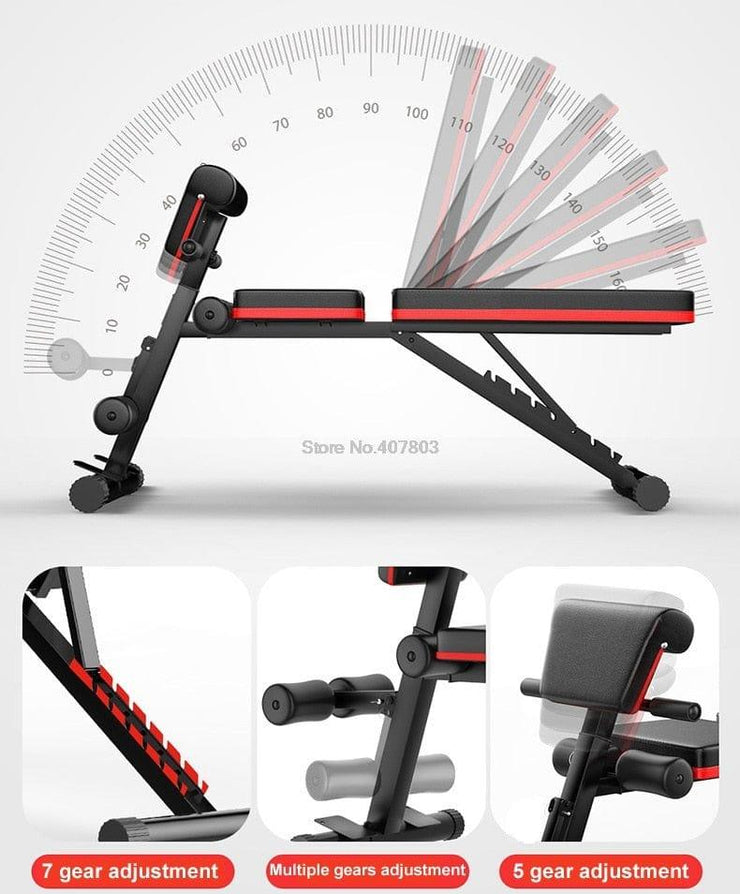 Adjustable Multi-Functional Fitness Bench - UK Home Gym Equipment 