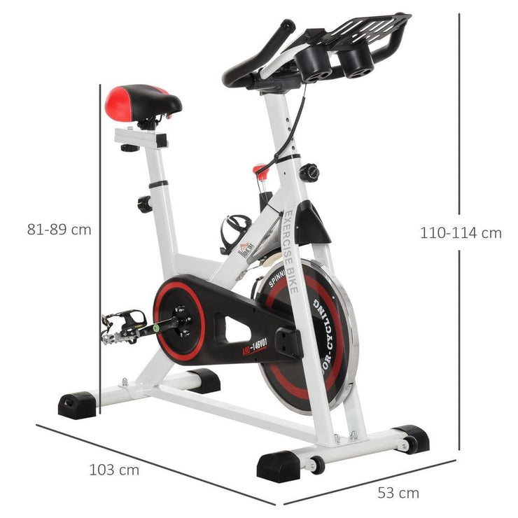 Adjustable Resistance Exercise Bike with LCD Monitor – HOMCOM - UK Home Gym Equipment 