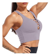 Crisscross Crop Fitness Workout Sport Bra - UK Home Gym Equipment 