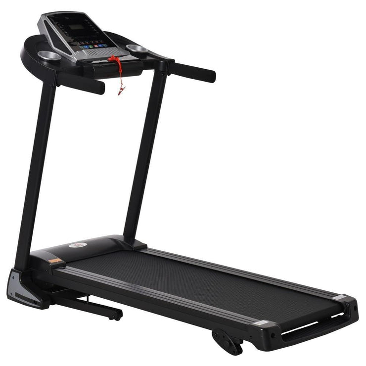 Folding 12km/h Electric Treadmill Running Machine Incline LED Display HOMCOM - UK Home Gym Equipment 