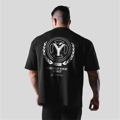 LYFT Exceed Your Limits Cotton Loose T-Shirt - UK Home Gym Equipment 