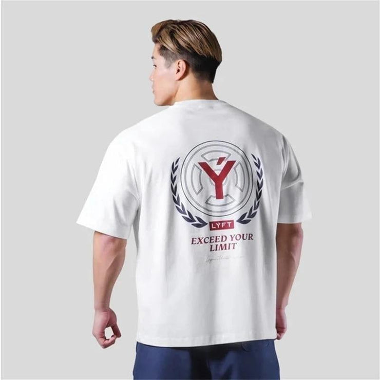 LYFT Exceed Your Limits Cotton Loose T-Shirt - UK Home Gym Equipment 