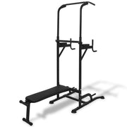 Multi-Functional Power Tower with Sit-Up Bench - UK Home Gym Equipment 