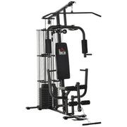 Multifunctional Home Gym Weight Training Station – HOMCOM Fitness Strength Machine - UK Home Gym Equipment 