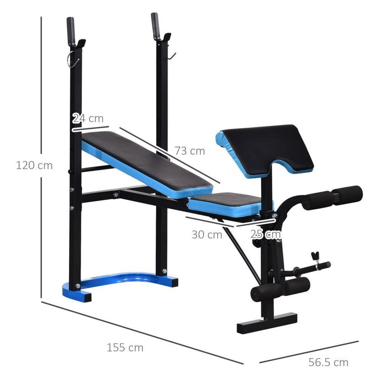 ProFlex Adjustable Weight Bench with Leg Developer and Barbell Rack - Home Gym - UK Home Gym Equipment 