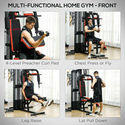 ProFlex Multi Gym Workout Station with Sit Up Bench, Push Up Stand, and Dip Station - UK Home Gym Equipment 