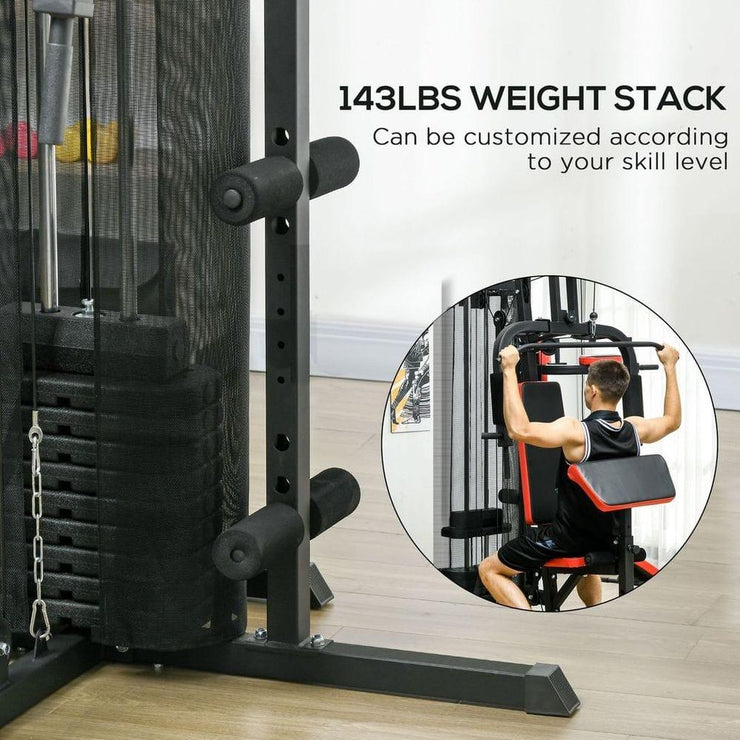 ProFlex Multi Gym Workout Station with Sit Up Bench, Push Up Stand, and Dip Station - UK Home Gym Equipment 