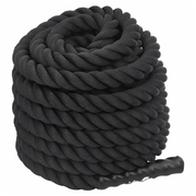 ProForce Battle Rope - 12m, 9kg, Black Polyester - UK Home Gym Equipment 