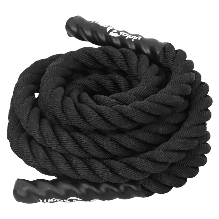 ProForce Battle Rope - 9m, 6.8kg, Black Polyester - UK Home Gym Equipment 