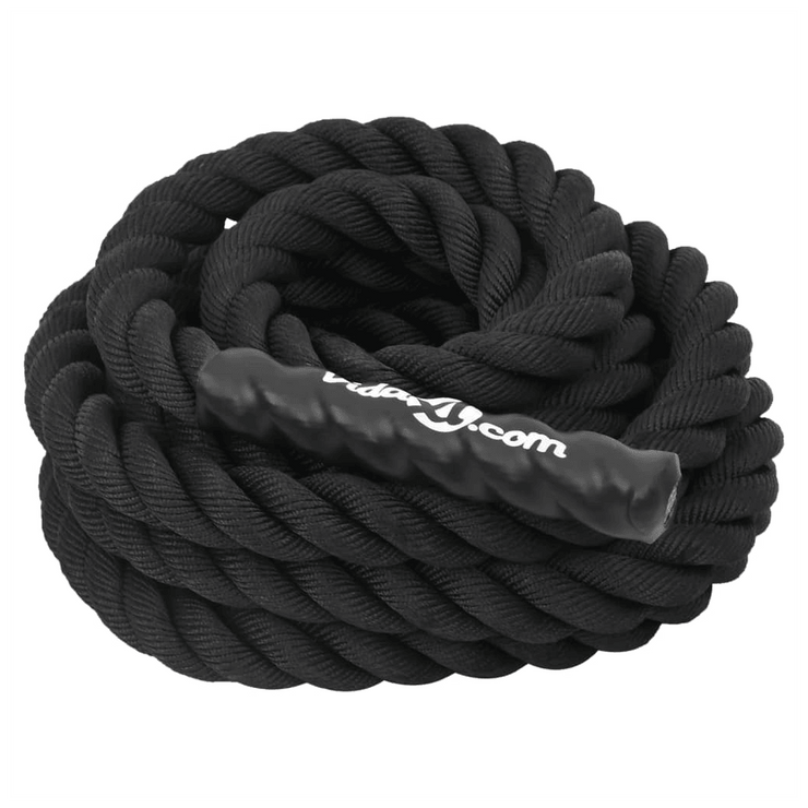 ProForce Battle Rope - 9m, 6.8kg, Black Polyester - UK Home Gym Equipment 