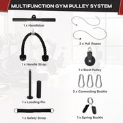 ProLift Cable Pulley System with DIY Loading Weight Pin for Lat Pulldowns - UK Home Gym Equipment 