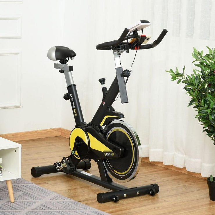 ProRide Exercise Bike with 10KG Flywheel and LCD Display - UK Home Gym Equipment 