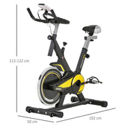 ProRide Exercise Bike with 10KG Flywheel and LCD Display - UK Home Gym Equipment 