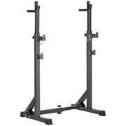 SPORTNOW Adjustable Heavy Duty Squat Rack and Barbell Stand for Home Gym - UK Home Gym Equipment 