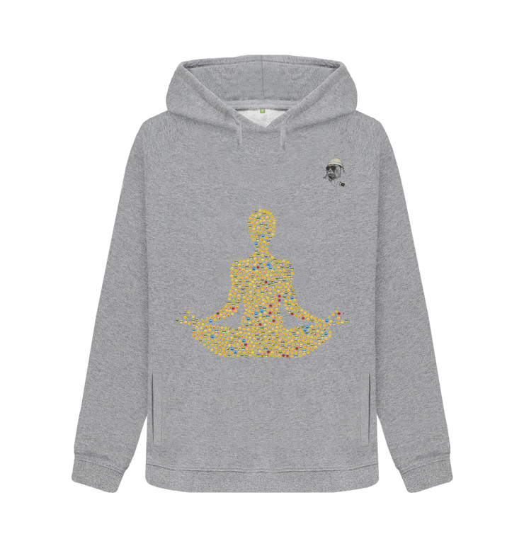 Light Heather Emoji Fitness Cotton Hoodie