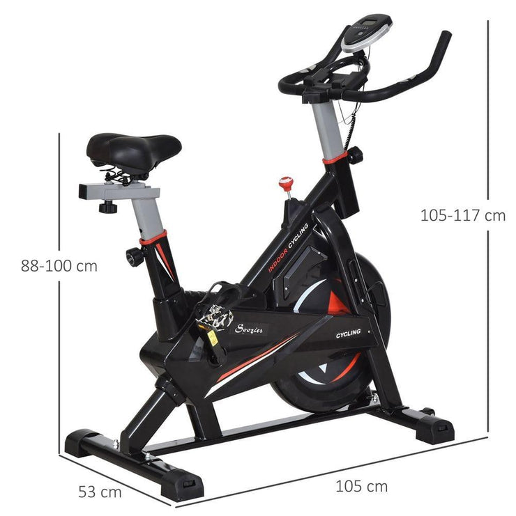 Ultimate Indoor Cycling Bike: HOMCOM 10kg Flywheel Exercise Bike - UK Home Gym Equipment 