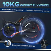 Ultimate Indoor Cycling Bike: HOMCOM 10kg Flywheel Exercise Bike - UK Home Gym Equipment 