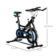 Whisper Quiet 8kg Flywheel Indoor Exercise Bike - UK Home Gym Equipment 