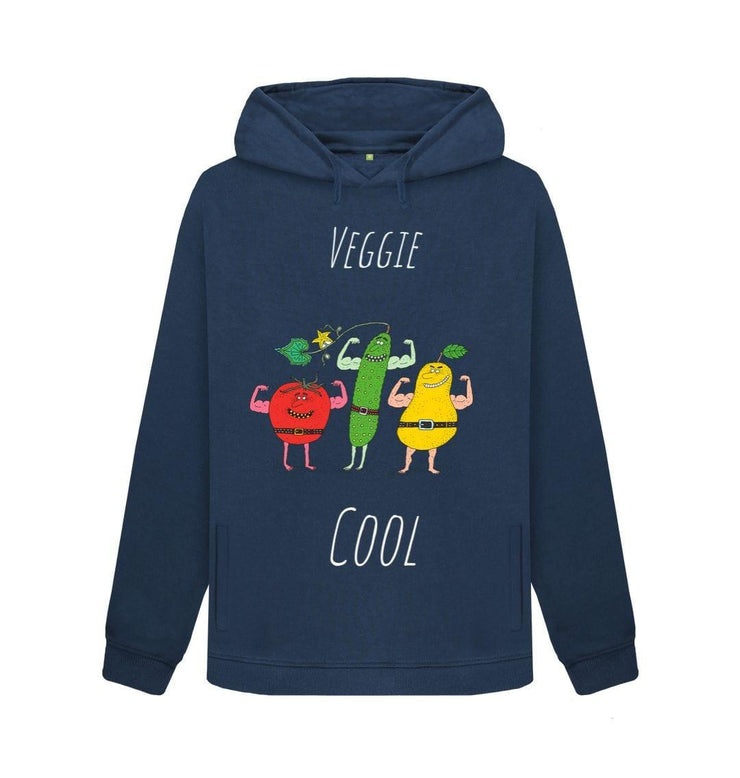 Navy Blue Veggie Cool Sweat fitness Hoodie