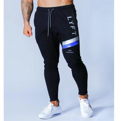 LYFT Cotton Casual Zipper Slim Fitness Trousers - UK Home Gym Equipment 