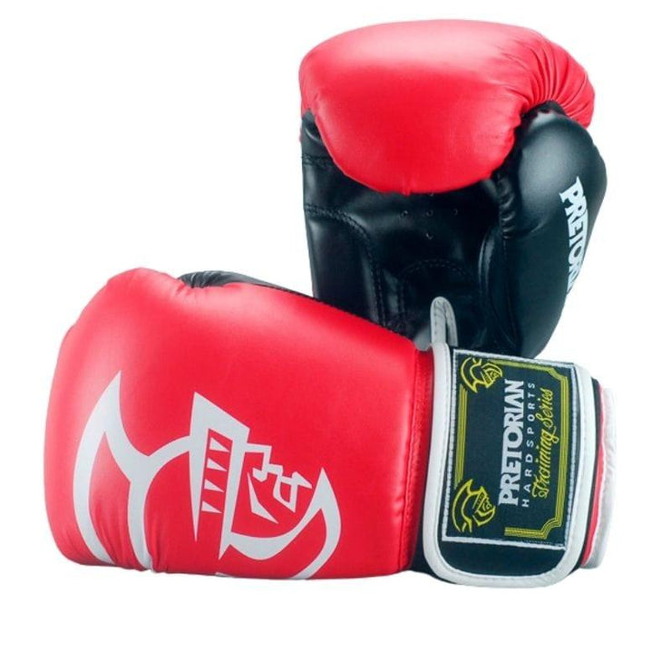 PRETORIAN PU Leather Boxing Gloves  Men/Women - UK Home Gym Equipment 