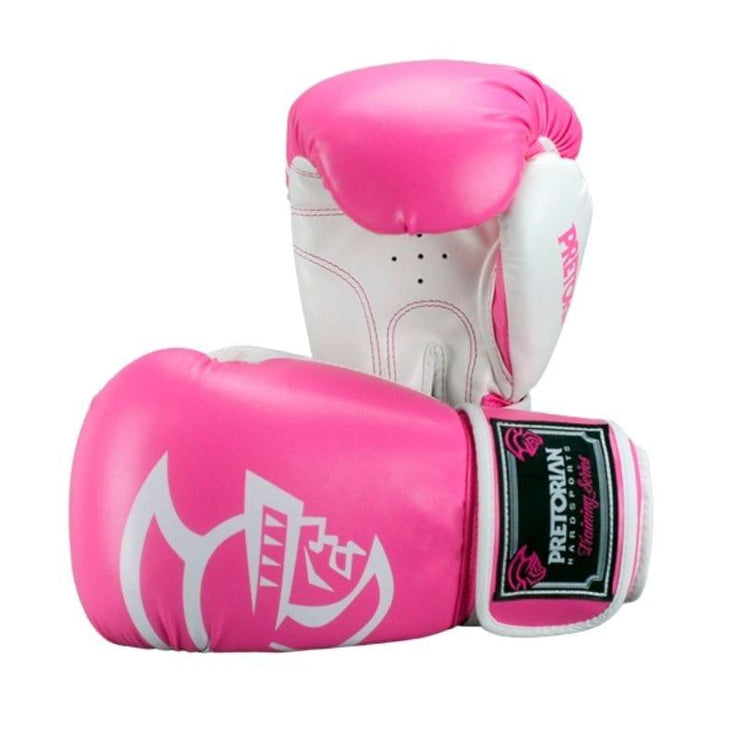 PRETORIAN PU Leather Boxing Gloves  Men/Women - UK Home Gym Equipment 