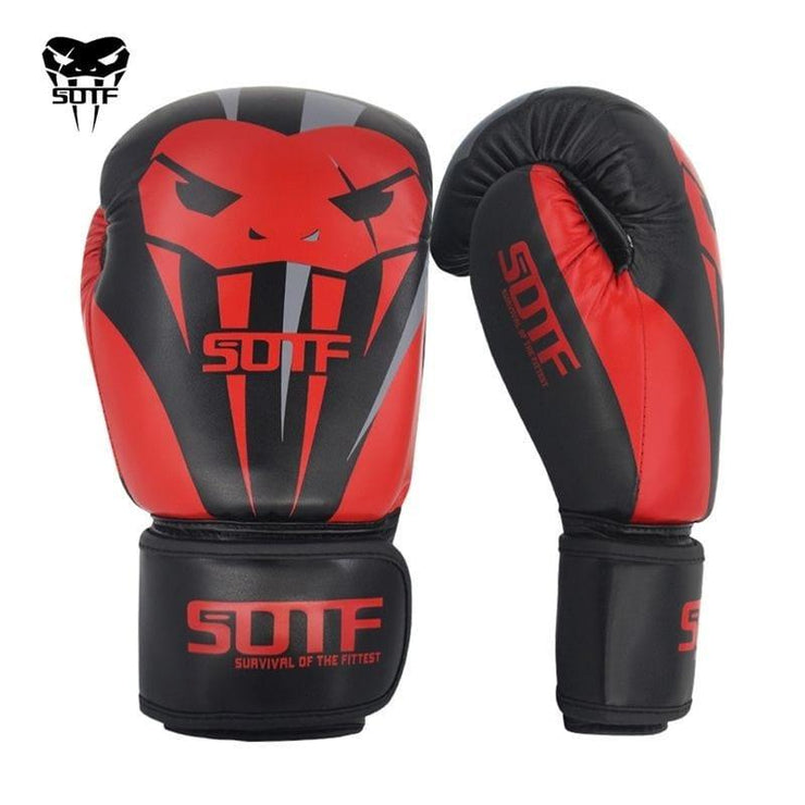 SUOTF PU Leather Boxing Gloves - UK Home Gym Equipment 