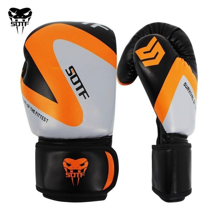 SUOTF PU Leather Boxing Gloves - UK Home Gym Equipment 