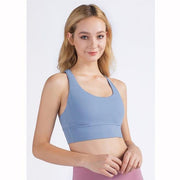 Breathable Solid Fitness Sports Bra - UK Home Gym Equipment 