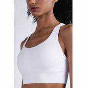 Breathable Solid Fitness Sports Bra - UK Home Gym Equipment 