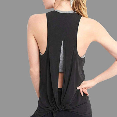 Open Back Sport Workout Top - UK Home Gym Equipment 