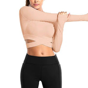 Cropped Long Sleeve Yoga T-Shirt - UK Home Gym Equipment 