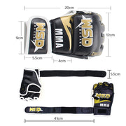 WSD PU Leather MMA Gloves - UK Home Gym Equipment 