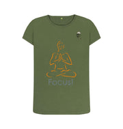 Khaki Focus Casual Gym T-Shirt