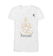 White Focus Casual Gym T-Shirt