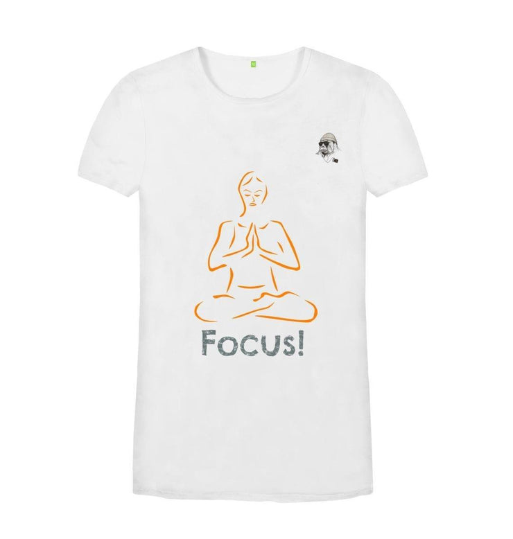 White Focus Casual Gym T-Shirt