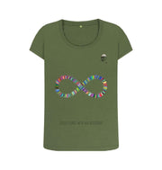 Khaki Self-Discipline Cotton T-Shirt