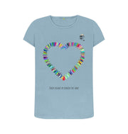 Stone Blue Heart Of Workout Fitness T-Shirt