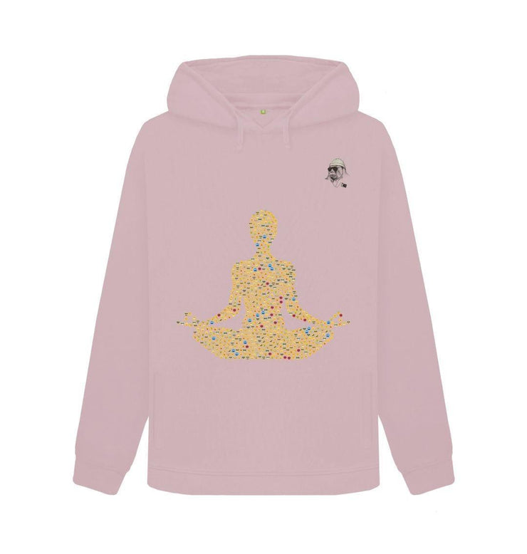 Mauve Emoji Fitness Cotton Hoodie