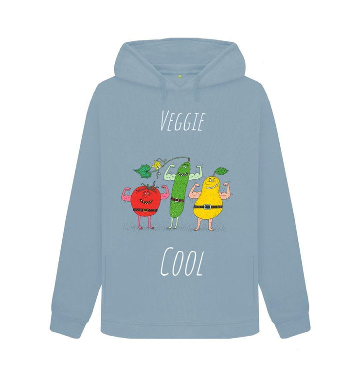 Stone Blue Veggie Cool Sweat fitness Hoodie