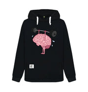 Black Muscle Brain Fitness Hoodie